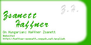 zsanett haffner business card